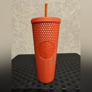🦀 Starbucks 24 oz Coral Studded Tumbler 🦀